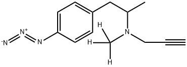 rac 4-Azido Deprenyl-d3 化学構造式