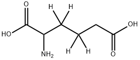 rac α-Aminoadipic Acid-d4 Struktur