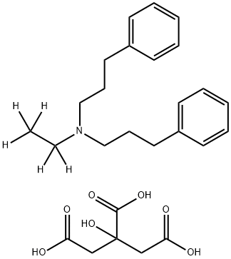 Alverine-d5 Citrate 化学構造式