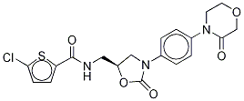 5-氯-N-[[(5S)-2-氧代-3-[4-(3-氧代-4-吗啉基)苯基-2,3,5,6-D<SUB>4</SUB>]-5-恶唑烷基]甲基]-2-噻吩甲酰胺, 1132681-38-9, 结构式