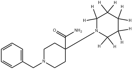 1'-Benzyl-1,4'-bipiperidine-4'-carboxaMide-d10 Structure