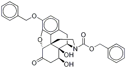 N-Des(cyclopropylMethyl)-N-(phenylMethoxy)carbonyl-3-O-benzyl 8β-Hydroxy Naltrexone Struktur