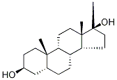 17-Methyl-5α-androstane-3β,17β-diol-d3 化学構造式