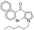 1-Hexyl-2-broMo-3-(1-naphthoyl)pyrrole 化学構造式