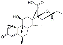 Fluticasone 17β-Carboxylic Acid Propionate-d3 化学構造式
