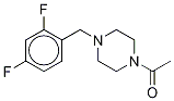 1-Acetyl-4-(2,4-difluorobenzyl)piperazine-d8 Struktur