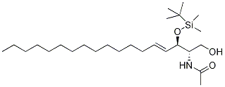 2-O-tert-ButyldiMethylsilyl C2 CeraMide,,结构式