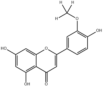 Chrysoeriol-d3 化学構造式