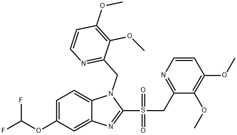 N-[(3,4-DiMethoxy-2-pyridinyl)Methyl] Pantoprazole Sulfone Structure