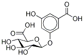 5-Carboxyresorcinol 3-O-β-D-Glucuronide 化学構造式