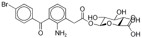 2-AMino-3-(4-broMobenzoyl)benzeneacetyl β-D-Glucopyranosiduronic Acid Structure