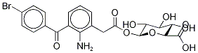 2-AMino-3-(4-broMobenzoyl)benzeneacetyl β-D-Glucopyranosiduronic Acid 化学構造式