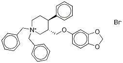 Defluoro N,N-Dibenzyl Paroxetine Bromide Structure