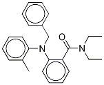 N,N-Diethyl-2-[(2-methylphenyl)(phenylmethyl)amino]-benzamide-d7 Structure