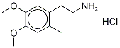 4,5-Dimethoxy-2-methylbenzeneethanamine-d6 Hydrochloride 化学構造式