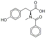 N-Benzoyl-N-methyl-L-tyrosine 结构式