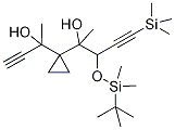 α-[1-[tert-Butyldimethylsilyloxy]-3-(trimethylsilyl)-2-propynyl]-α'-ethynyl-α,α'-dimethyl-1,1-cyclopropanedimethanol Structure