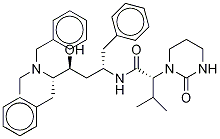 (S)-N-[(2S,4S,5S)-5-(Dibenzylamino)-4-hydroxy-1,6-diphenylhexan-2-yl]-3-methyl-2-(2-oxotetrahydropyrimidin-1(2H)-yl)butanamide-d8, 1322623-80-2, 结构式