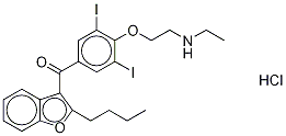 Desethyl Amiodarone-d4 Hydrochloride 化学構造式