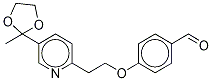 4-[2-[5-(2-Methyl-1,3-dioxolan-2-yl)-2-pyridinyl]ethoxy-d4]benzaldehyde Struktur