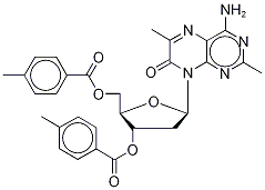 4-Amino-2,6-dimethyl-8-(2’-deoxy-3’,5’-di-O-toluoyl--D-ribofuranosyl)-7(8H)-pteridone|4-Amino-2,6-dimethyl-8-(2’-deoxy-3’,5’-di-O-toluoyl--D-ribofuranosyl)-7(8H)-pteridone