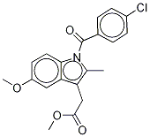 Indomethacin-d4 Methyl Ester,,结构式