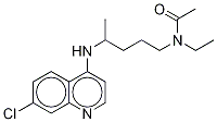 N-Acetyl Desethyl Chloroquine-d4 Structure