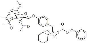 N-Benzyloxycarbonyl N-Desmethyl Dextrorphan-d3 2,3,4-Tri-O-acetyl-β-D-O-
Glucuronic Acid Methyl Ester 结构式