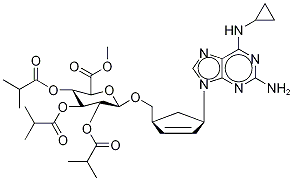 Abacavir 5’-(2,3,4-Tri-O-isobytyryl)-β-D-glucuronic Acid Methyl Ester 结构式