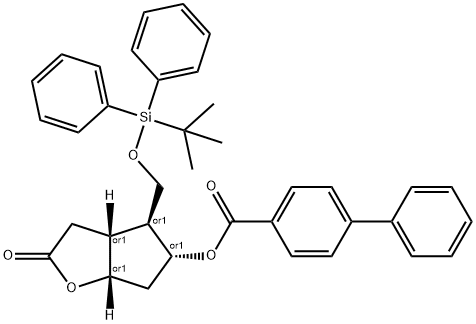 [1,1'-Biphenyl]-4-carboxylic Acid (3aR,4S,5R,6aS)-4-(tert-Butyldiphenylsilyloxy)methyl)hexahydro-2-oxo-2H-cyclopenta[b]furan-5-yl Ester|[1,1'-Biphenyl]-4-carboxylic Acid (3aR,4S,5R,6aS)-4-(tert-Butyldiphenylsilyloxy)methyl)hexahydro-2-oxo-2H-cyclopenta[b]furan-5-yl Ester