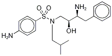 4-Amino-N-((2R,3S)-3-amino-2-hydroxy-4-phenylbutyl)-N-(isobutyl-d9)benzenesulfonamide Structure