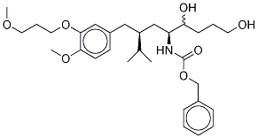 (5S,7S)-5-Amino-7-isopropyl-N-benzyloxycarbonyl-8-[4-methoxy-5-(3-methoxypropoxy)benzyl]octan-1,4-diol  (Mixture of Diastereomers) 结构式