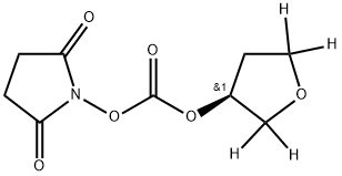 Carbonic Acid 2,5-Dioxopyrrolidin-1-yl (S)-Tetrahydrofuran-d4-3-yl Ester Structure