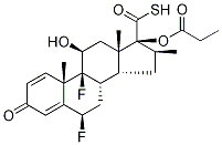 6α,9α-Difluoro-11β-hydroxy-16α-methyl-3-oxo-17α-(3,3,3-d3-propionyloxy)-androsta-1,4-diene-17β-carbothioic Acid|6α,9α-Difluoro-11β-hydroxy-16α-methyl-3-oxo-17α-(3,3,3-d3-propionyloxy)-androsta-1,4-diene-17β-carbothioic Acid