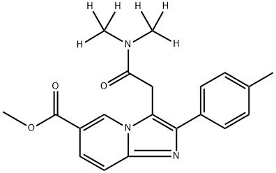 Zolpidem-d6 6-Carboxylic Acid Methyl Ester,1215767-20-6,结构式