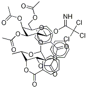 3,4,6-Tri-O-acetyl-2-O-(2’,3’,4’-tri-O-benzoyl-α-L-fucopyranosyl)-galactopyranosyl Trichloroacetimidate
|3,4,6-Tri-O-acetyl-2-O-(2’,3’,4’-tri-O-benzoyl-α-L-fucopyranosyl)-galactopyranosyl Trichloroacetimidate
