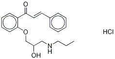 (2E)-Dehydro Propafenone Hydrochloride Struktur