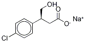 (S)-3-(4-Chlorophenyl)-4-hydroxybutyric Acid SodiuM Salt, 1346617-13-7, 结构式