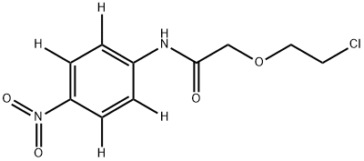 2-(2-Chloroethoxy)-N-(4-nitrophenyl)acetaMide-d4 Struktur