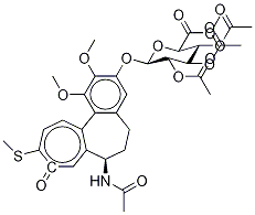 3-DeMethyl Thiocolchicine-d3 2-O-(2,3,4-Tri-O-acetyl-β-D-glucuronide Methyl Ester),,结构式