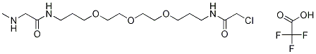 N'-(13-ChloroacetaMido-4,7,10-trioxatridecanyl)-N-Methyl-glycinaMide Trifluoroacetate,,结构式