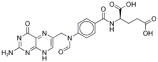 10-ForMyl Folic Acid-d4,,结构式