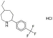 2-(4-TrifluoroMethylphenyl)hexahydro-5-ethyl-1H-azepine Hydrochoride 结构式