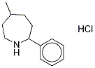 Hexahydro-5-Methyl-2-phenyl-1H-azepine Hydrochloride 结构式
