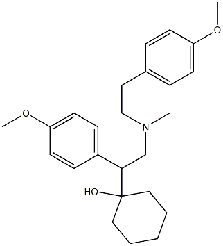 rac N-DesMethyl-N-(4-Methoxyphenethyl) Venlafaxine Struktur