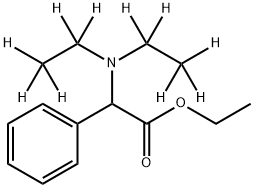 α-[(Diethyl-d10)aMino]benzeneacetic Acid Ethyl Ester 化学構造式