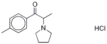 4'-Methyl-α-pyrrolidinopropiophenone-d8 Hydrochloride Struktur