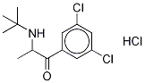 2-(tert-ButylaMino)-3',5'-dichloropropiophenone Hydrochloride Structure