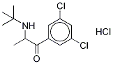 2-(tert-ButylaMino)-3',5'-dichloropropiophenone Hydrochloride 结构式