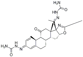 21-Deacetoxy 11-Oxodeflazacort-3,20-hydrazinecarboxaMide Struktur